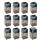 Charles Leonard Transparent Paperclip Dispenser with Magnetic Top, Small, Black, 12PK 010B - alternate 1
